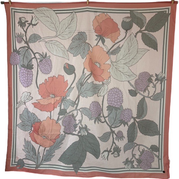 Fraas Cotton-Silk Blend Floral Scarf – New with tag - Picture 3 of 14